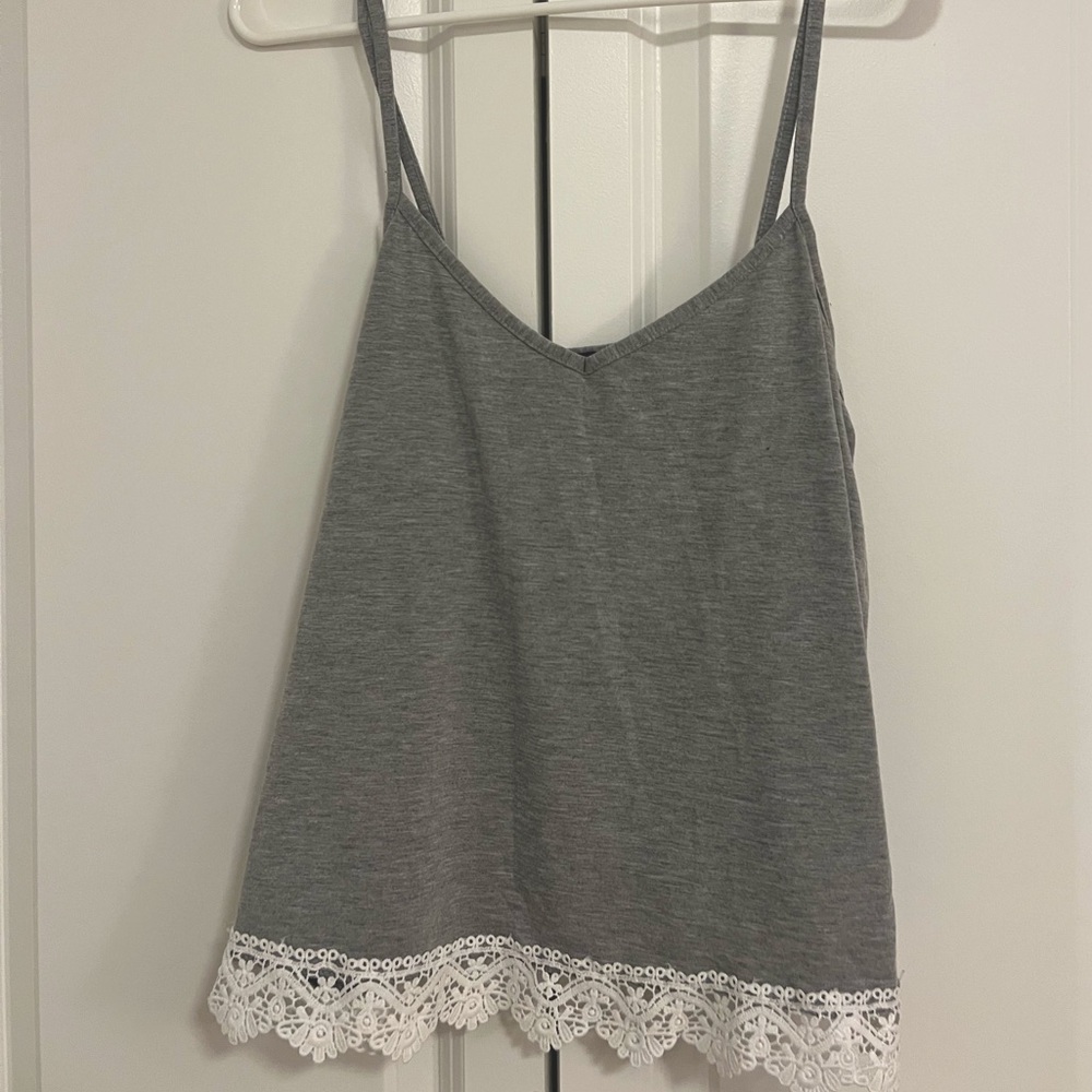 Topshop Tank Top - Size 6 - Grey